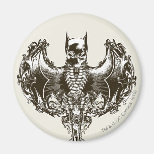 Batman Cowl und Skull Wappen Magnet