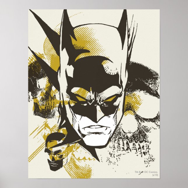 Batman Cowl und Skulls Poster (Vorne)