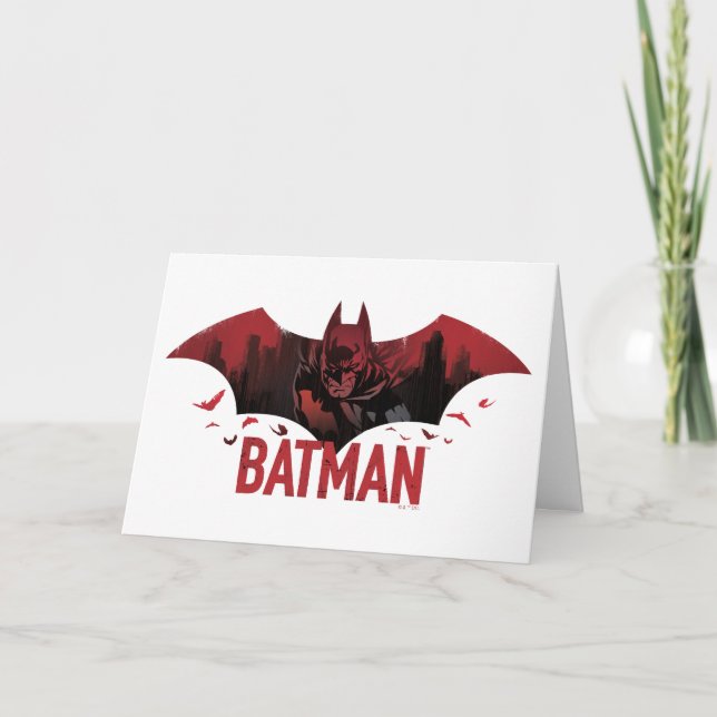 Batman Crimson Gotham Icon Karte (Vorderseite)