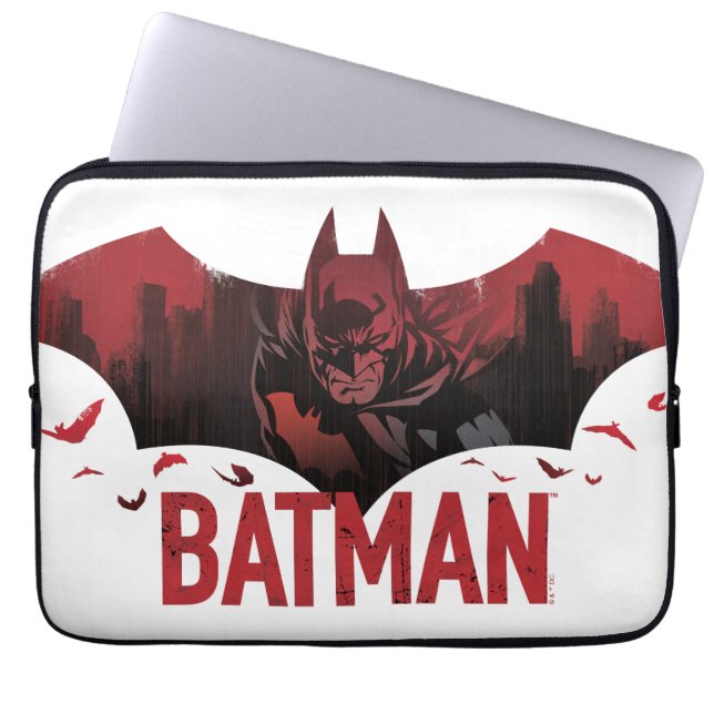 Batman Crimson Gotham Icon Laptopschutzhülle (Vorderseite)