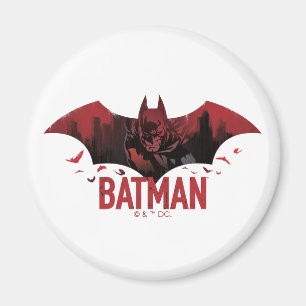 Batman Crimson Gotham Icon Magnet