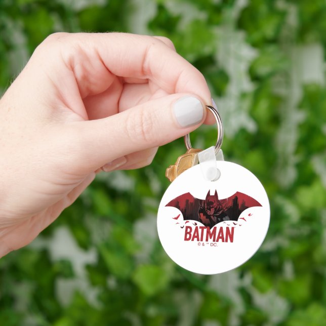 Batman Crimson Gotham Icon Schlüsselanhänger (Hand)