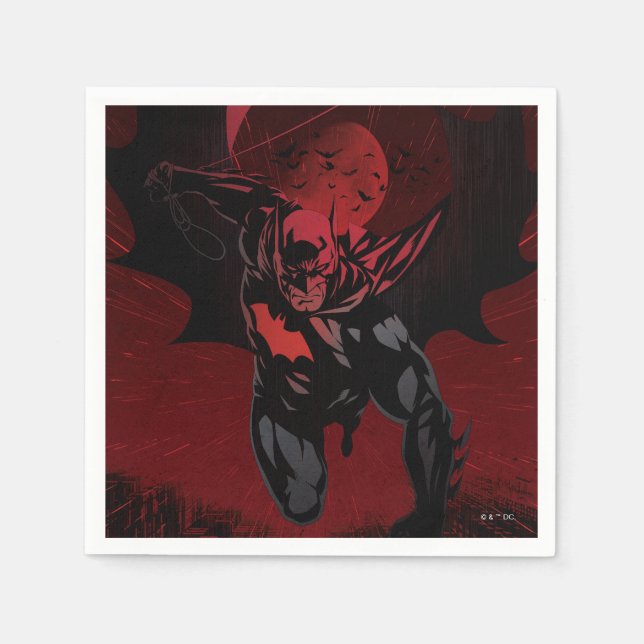 Batman Crimson Leap Serviette (Vorderseite)