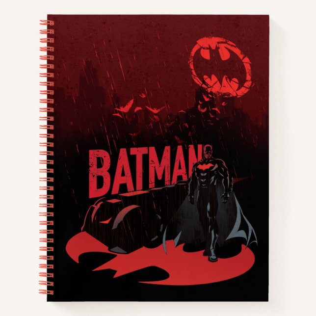 Batman Crimson Rain Notizbuch (Vorderseite)