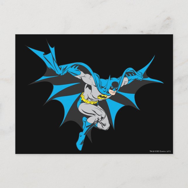 Batman Crouches Postkarte (Vorderseite)