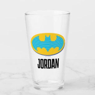 Batman   Cyan Stripes Symbol Glas