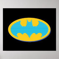 Batman | Cyan Stripes Symbol
