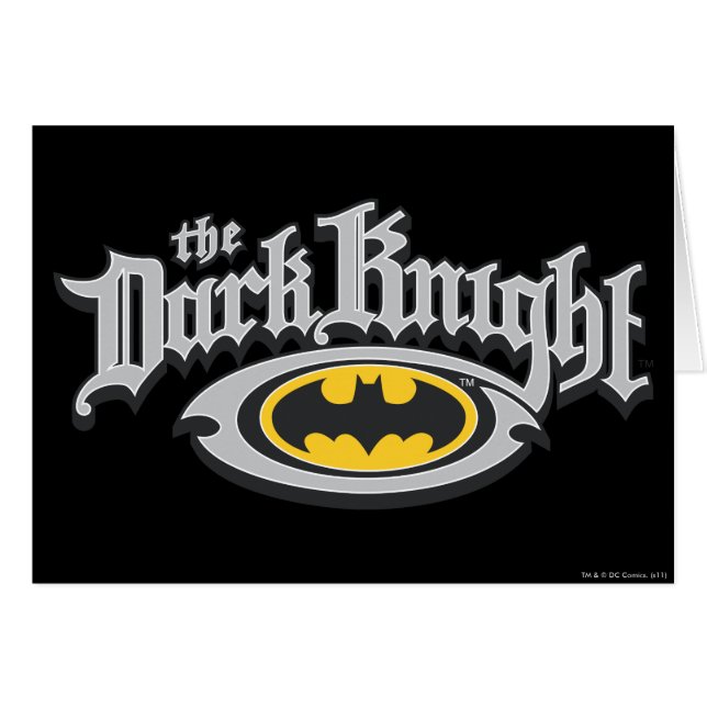 Batman Dark Knight | Name und Oval Logo (Vorderseite (Horizontal))