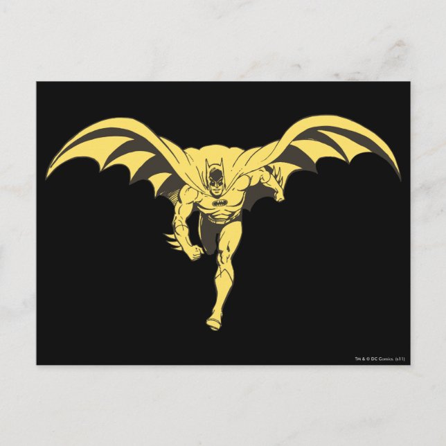 Batman Dash Yellow Postkarte (Vorderseite)