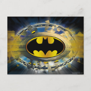Batman Decorated Logo Postkarte