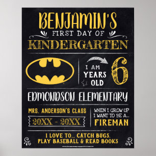 Batman Erster oder letzter Schultag Poster
