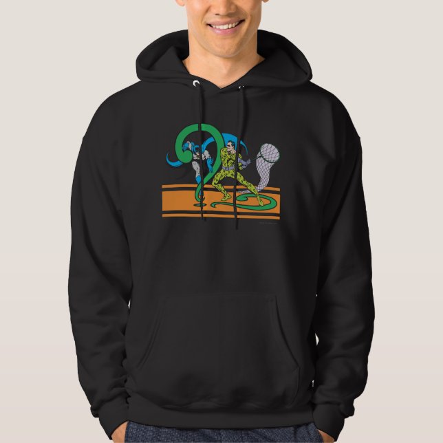 Batman Fights Riddler Hoodie (Vorderseite)