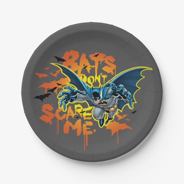 Batman | Fledermäuse machen mir keine Angst Pappteller (Vorderseite)