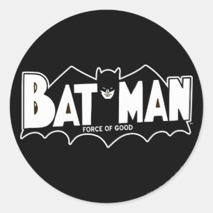 Batman   Force of Good 60er Logo Runder Aufkleber
