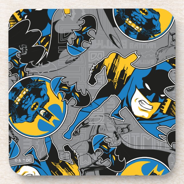 Batman Full Throttle Wurf Muster Getränkeuntersetzer (Vorderseite)