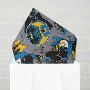 Batman Full Throttle Wurf Muster Seidenpapier
