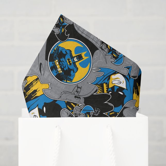 Batman Full Throttle Wurf Muster Seidenpapier (Geschenktüte)