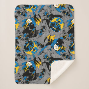 Batman Full Throttle Wurf Muster Sherpadecke