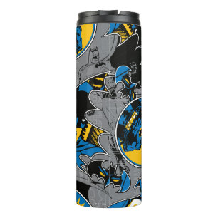 Batman Full Throttle Wurf Muster Thermosbecher