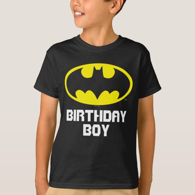 Batman | Geburtstagskind - Name & Alter T-Shirt (Vorderseite)