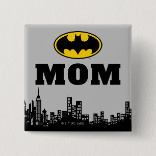 Batman - Gotham City   Mama zum Geburtstag Button