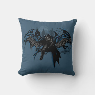 Batman Gotham City Paint Drip Graphic Kissen