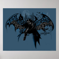 Batman Gotham City Paint Tropfen Graphic
