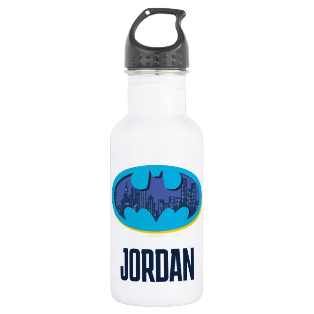 Batman | Gotham City Symbol Edelstahlflasche (Vorderseite)