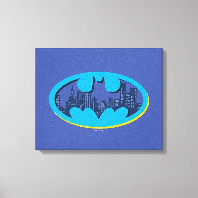 Batman | Gotham City Symbol Leinwanddruck (Vorderseite)