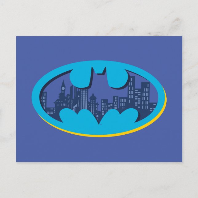 Batman | Gotham City Symbol Postkarte (Vorderseite)