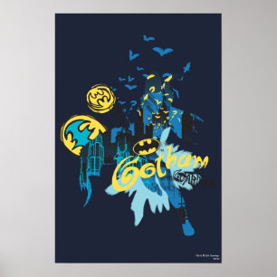 Batman Gotham Guardian Notebook Sketch Poster