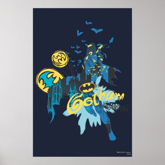 Batman Gotham Guardian Notebook Sketch Poster (Vorne)