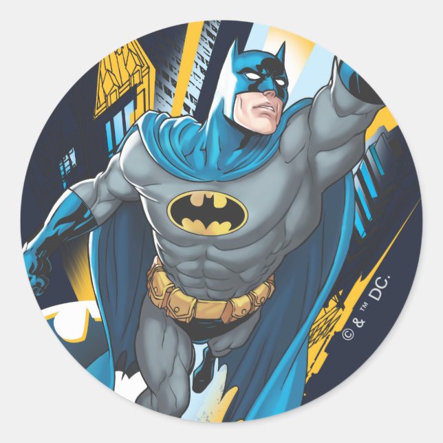Batman Gotham Guardian Runder Aufkleber (Vorderseite)