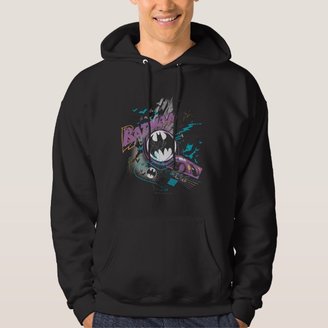 Batman Gotham Skyline Sketch Hoodie (Vorderseite)