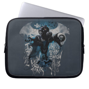 Batman Graffiti Graphic - Ich weiß, wie Sie denken Laptopschutzhülle