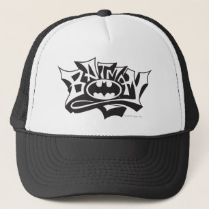 Batman   Graffiti Name Logo Truckerkappe