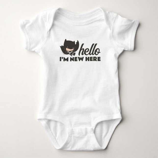 Batman | Hallo, ich bin neu hier - Neues Baby Baby Strampler (Vorderseite)