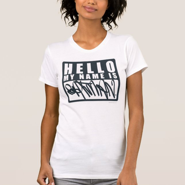 Batman | Hallo Mein Name ist das Batman-Logo T-Shirt (Vorderseite)