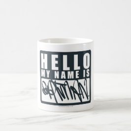 Batman | Hallo Mein Name ist das Batman-Logo Tasse