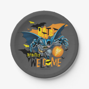 Batman Halloween-Inspiriertes Logo Pappteller