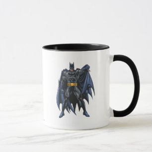 Batman hält den Kap Tasse