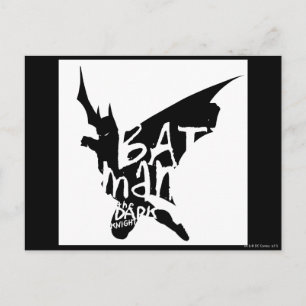 Batman Handwriting Postkarte