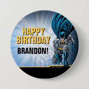 Batman   Happy Birthday Button