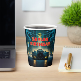 Batman Happy Birthday Paper Cups Pappbecher