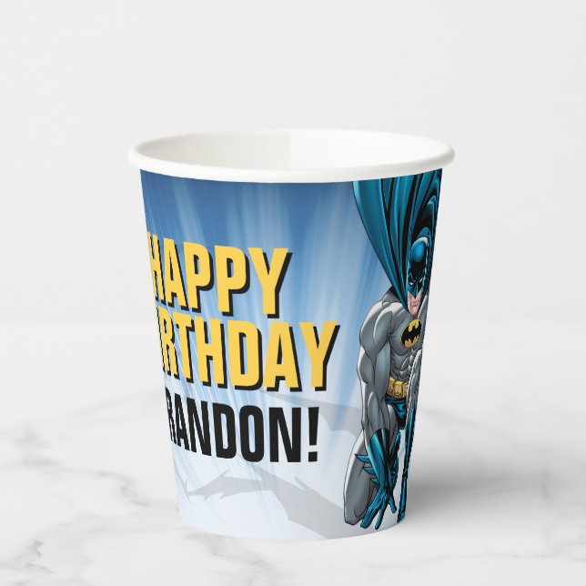 Batman | Happy Birthday Pappbecher (Links)