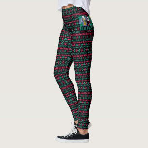 Batman   Happy Holidays Joker & Harley Quinn Leggings