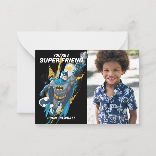 Batman Happy Valentine's Day Mitteilungskarte (Vorderseite)