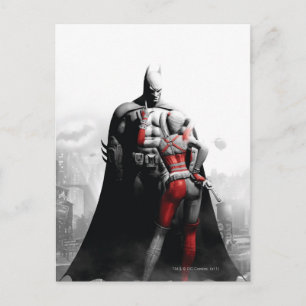 Batman & Harley Postkarte