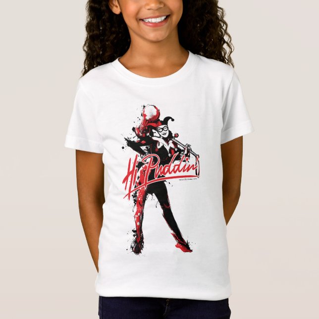Batman | Harley Quinn "Hi Puddin' Ink Art T-Shirt (Vorderseite)
