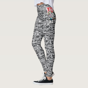 Batman   Harley Quinn & Joker Love/Hate Leggings